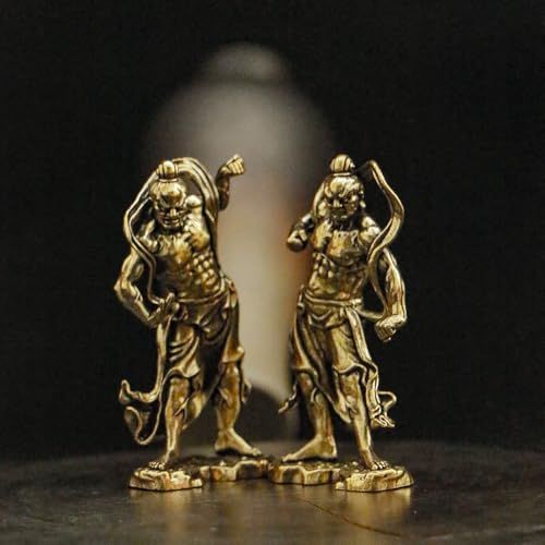 仏教美術　古銅　仁王像　金剛力士像　置物　H　R7416 仏教美術 古銅 仁王像 金剛力士像 置物 H R7416 仏像 販売 龍祥-Ryusho-